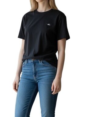 Adidas women’s W label tee multi-sport black sz XL